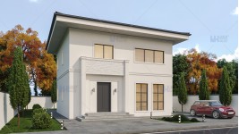 Proiect casa parter + etaj (130 mp) - Sorenta