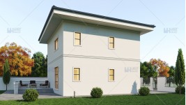 Proiect casa parter + etaj (130 mp) - Sorenta