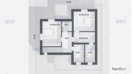 Proiect casa parter + etaj (120 mp) - Zenia