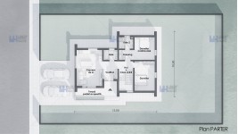 Proiect casa parter + etaj mansardat (110mp) - Alisa