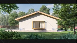 Proiect casa pe un nivel (135mp) - Sitonia