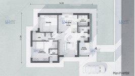 Proiect casa pe un nivel (100mp) - Tanya