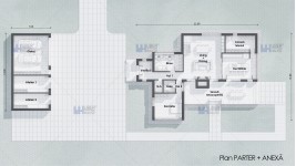 Proiect personalizat casa parter cu etaj si anexa - Snagov