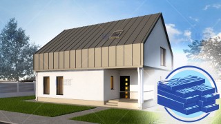 Constructie casa lemn parter + mansarda (138 mp) - Vendra