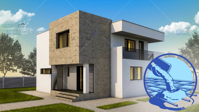 Constructie casa zidarie parter + etaj (119 mp) - Cubiqa