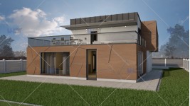 Proiect casa cu mansarda (176 mp) - Deezen