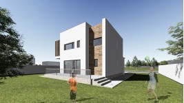 Constructie casa structura metalica parter + etaj (124 mp) - Donna