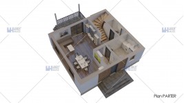 Proiect casa cu mansarda (99mp) - Meria