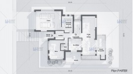 Proiect casa subsol + parter + 2 etaje (280mp) - Galia