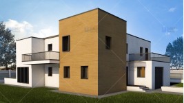 Constructie casa structura metalica parter + etaj (212 mp) - Abya