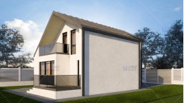 Proiect casa cu mansarda (100 mp) - Anais
