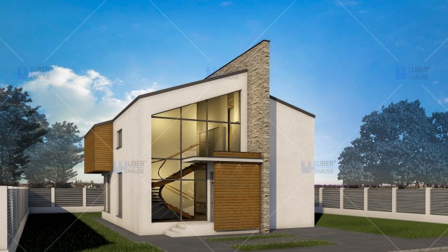 Proiect casa cu mansarda (145 mp) - Ascend