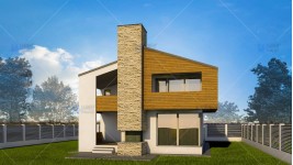 Proiect casa cu mansarda (145 mp) - Ascend