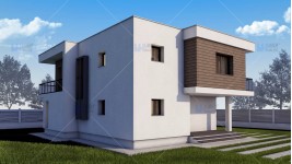 Constructie casa structura metalica parter + etaj (171 mp) - Atena