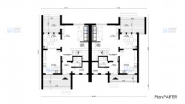Proiect duplex parter + 2 etaje (394 mp) - Dualis