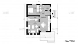 Proiect casa cu mansarda (111 mp) - Muralis