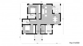 Proiect casa parter (112 mp) - Rovenna