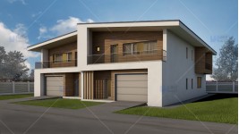 Constructie casa structura metalica duplex parter + mansarda (390 mp) - Teea