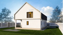 Proiect casa cu mansarda (138 mp) - Vendra