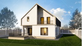 Proiect casa cu mansarda (138 mp) - Vendra