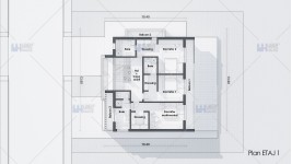 Proiect casa parter + etaj (185mp) - Rivena