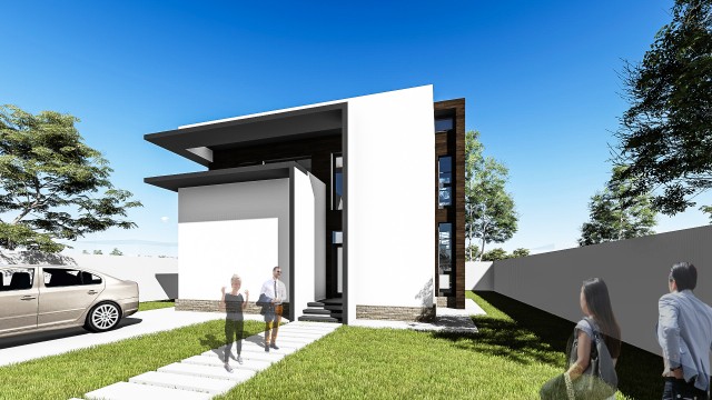 Proiect casa parter + etaj (110 mp) - Norra