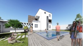 Proiect casa parter + 2 etaje (272 mp) - Corona