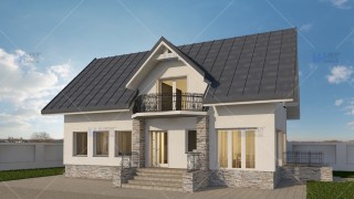 Proiect personalizat casa cu mansarda - Ilfov