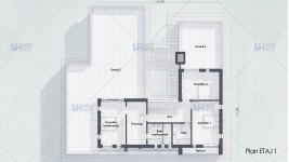Proiect casa cu crama - garaj - terase mari - subsol - curte interioara - personalizat