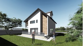 Constructie casa lemn parter + mansarda (124 mp) - Reyna